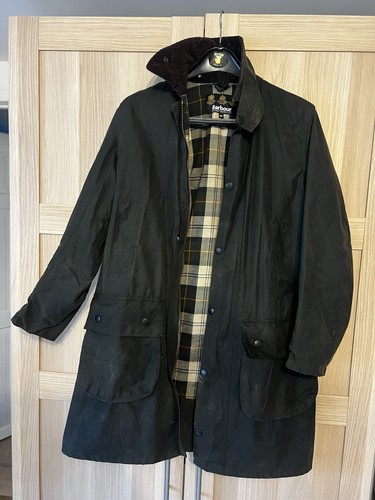 Barbour men wax jacket - men's, green