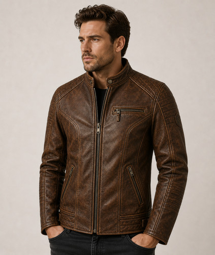 Mens vintage cafe racer biker - vintage,