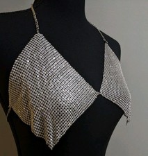 Silver Toned Rhinestone