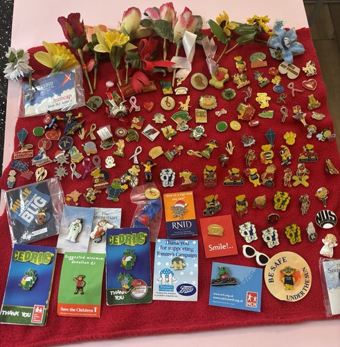 Massive joblot charity pin - joblot,