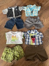 Build A Bear  Check Shirt, T-shirt  & Trousers boy cloths bundle 
