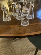 6 Antique Silver Capped Whisky