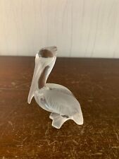 Daum Signed Crystal Pelican Model 2