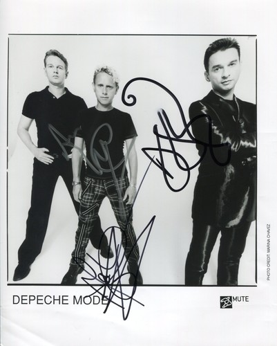 Depeche mode signed photo - depeche,