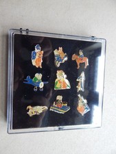 Rupert Bear and Friends Police Set Pin Badges in Case  LC