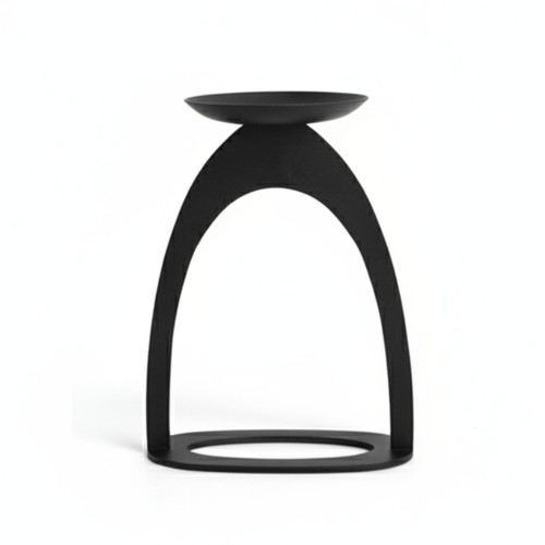 Candle holder with arched - holder,