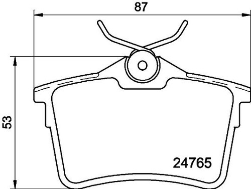 Don rear brake pad - brake,