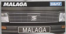 1989 Seat Malaga small Brochure