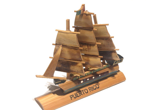 Vintage wooden model mast - wooden, 3