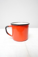 Vintage Red Enamel Mug | Made