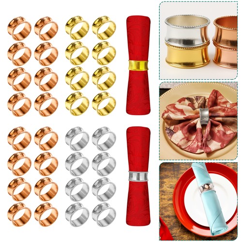Luxury beaded napkin rings set - luxury,