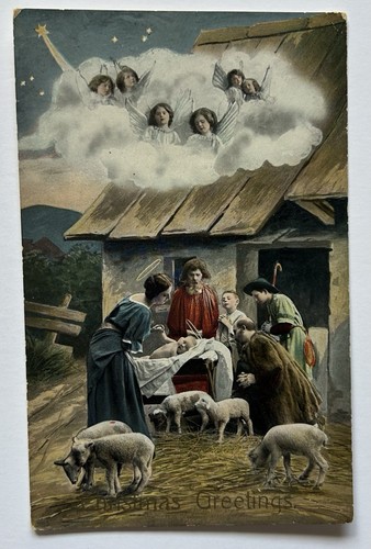 Christmas greetings nativity - greetings,