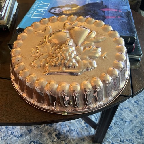 Large oval mold copper tin - oval, copper,