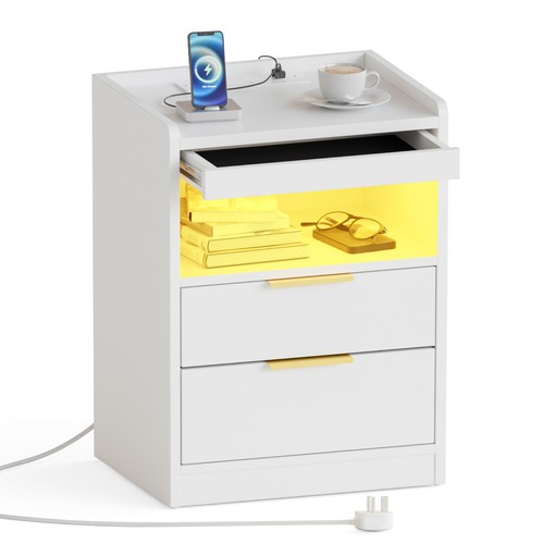 Led bedside table - led,