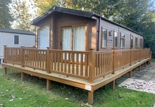Caravan Decking UPVC 18x7ft Front With 28x4ft Walkway