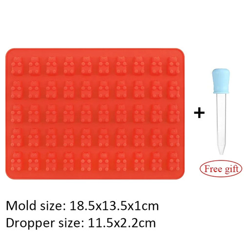 Grids gummy bear silicone - 50,