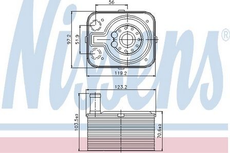 Nissens engine oil cooler for - nissens,