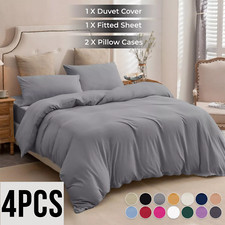 4 Piece Duvet Quilt Cover