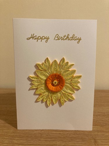 Handmade quilled card - handmade,