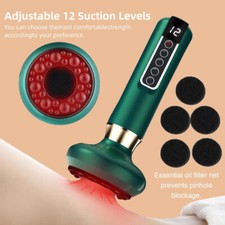 Electric Vacuum Cupping Massager Body Guasha Scraping Fat Burning Anti-Cellulite