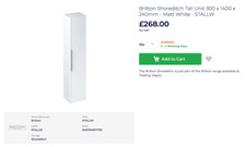 Britton Shoreditch Tall unit - Matt White