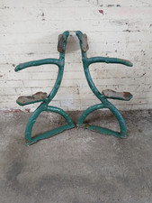 Pair of Victorian Antique Cast Iron Garden  Bench Ends. 