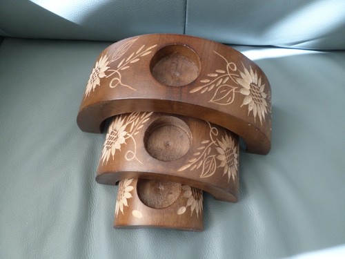 Three wooden night - , light