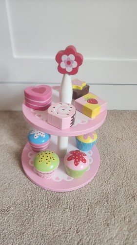 Wooden cake stand - wooden, playset