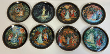 8 X RUSSIAN FAIRY TALE PLATES