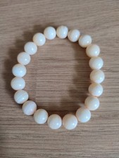 Stunning Yellow Opal Bead Bracelet - Elasticated For Easy Wear 