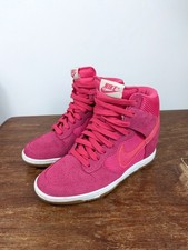 Women's Nike Dunk Sky Hi Textile / Suede Trainers UK 4 EU 37.5 - 579763-600 Pink