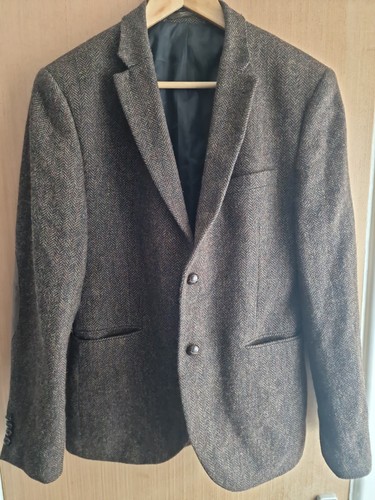 Mens brown herringbone tweed - mens,