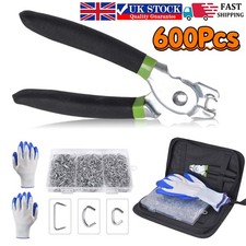 Hog Ring Pliers Kit with 600