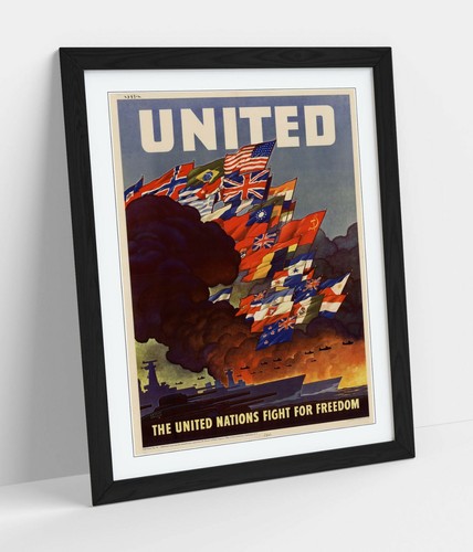 Vintage united nations fight - nations,