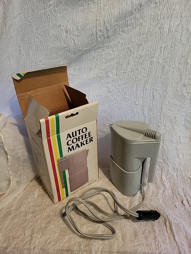 Vtg auto coffee maker new - coffee, open