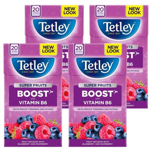 Tetley super fruits blueberry - super,