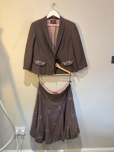 Y2k monsoon mauve silk linen - y2k,
