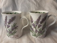 2x Fine Bone China 4" Mugs