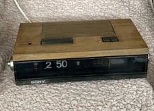 Vintage Sony TFM-C580E FM/AM Flip Clock Radio Working Retro Tech Display Prop