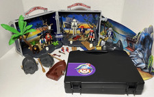 Playmobil Pirates Treasure Chest Play Set With Figures Accessories & Case Bundle