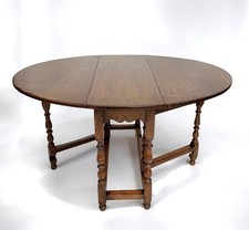 Vintage Antique Solid Oak Oval