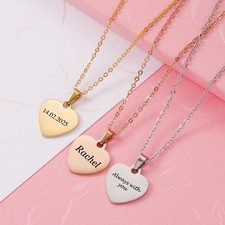 Personalised Heart Necklace