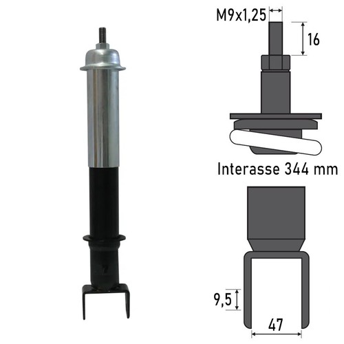 Rear shock absorber vespa 125 - rear,