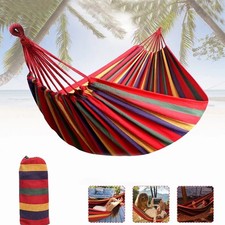 Camping Hammock 1 - 2 Person Outdoor Garden Portable Double Swing Hanging Bed