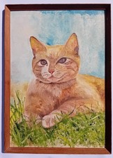 Vintage Naive Oil Painting