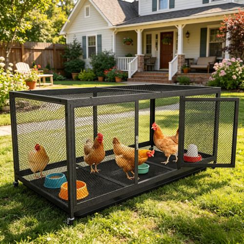 Chicken coop mobile hen house - hen,