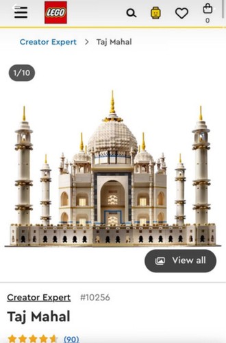 Lego taj mahal 10256 building - mahal,