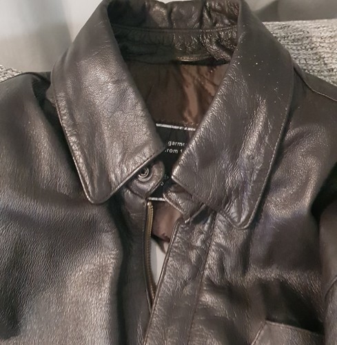 Leather aviator flying jacket - aviator,