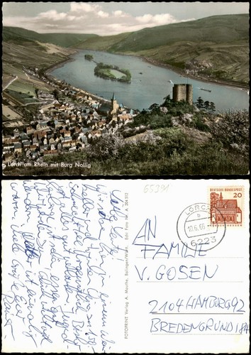 Postcard lorch city - city, view