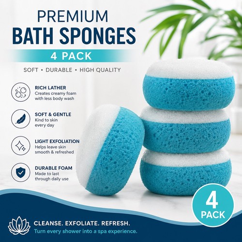 Premium sponge 4pack massage - premium,